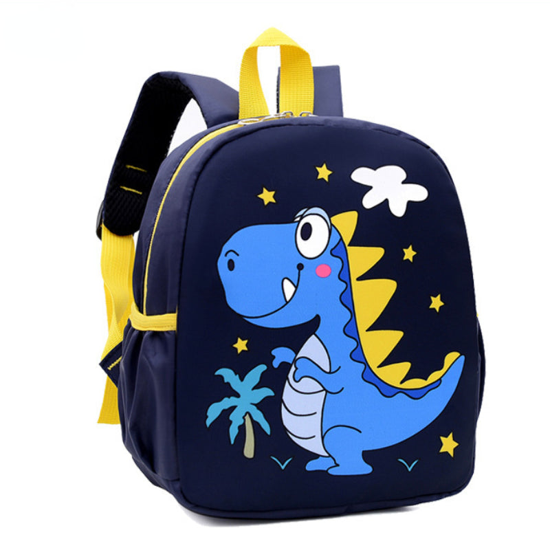 Fun Blue Dino School Backpack - HappyKidMart