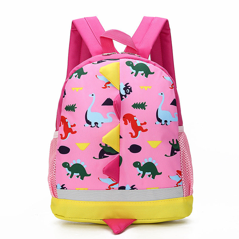 Fun Dino Backpack For Kids Navy Blue 3D Detail