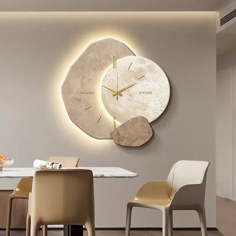 Rustic Wooden Round Wall Clock - HappyKidMart