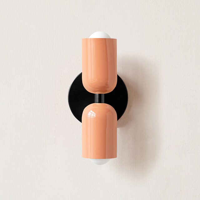 Contemporary Dual Head White Wall Lamp