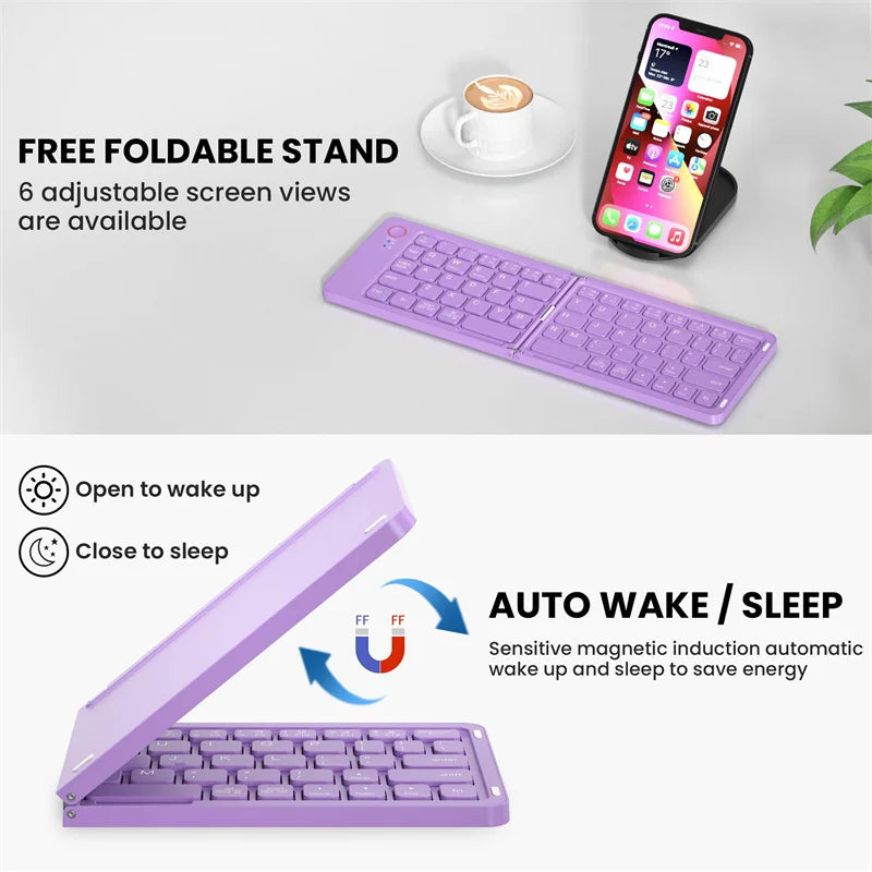 Compact Wireless Bluetooth Keyboard - HappyKidMart