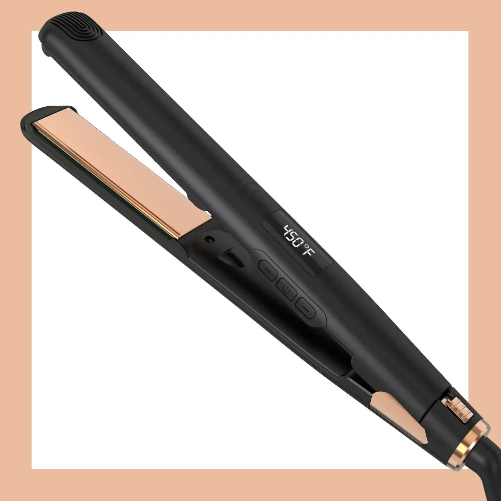 Advanced Ceramic Flat Iron with LCD Screen - HappyKidMart