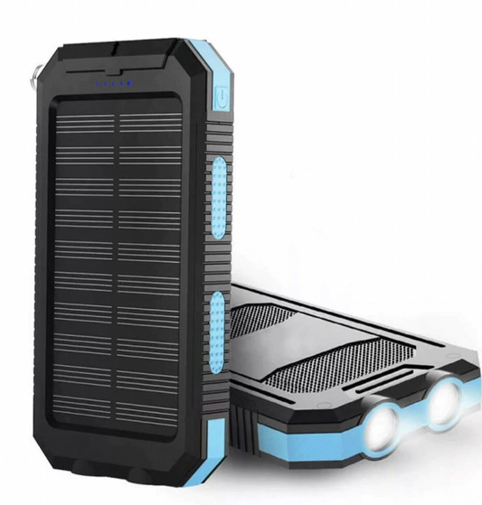 Portable Waterproof Solar Charger 500000mAh Dual USB - HappyKidMart