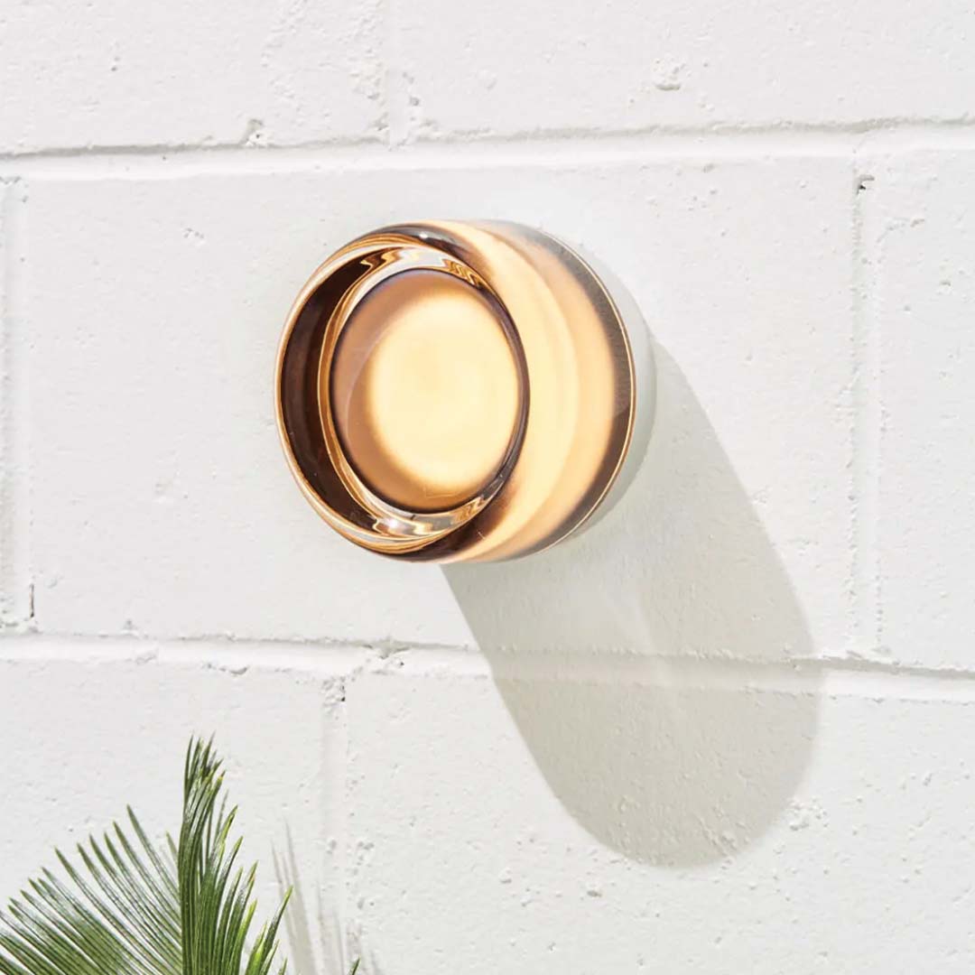 Sleek Glass Wall Lamp | Metallic Shade Design - HappyKidMart