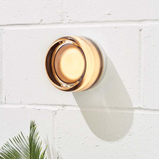 Sleek Glass Wall Lamp | Metallic Shade Design - HappyKidMart