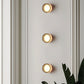 Sleek Glass Wall Lamp | Metallic Shade Design