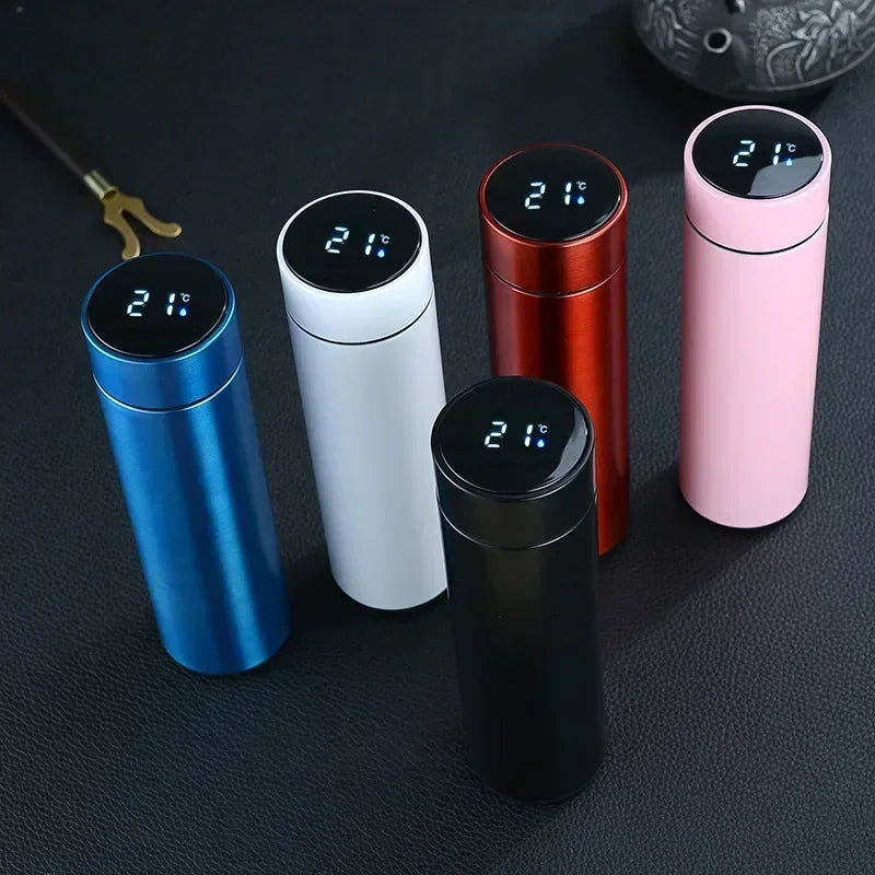 Insulated Thermal Water Bottle | Digital Temp Display 500ML - HappyKidMart