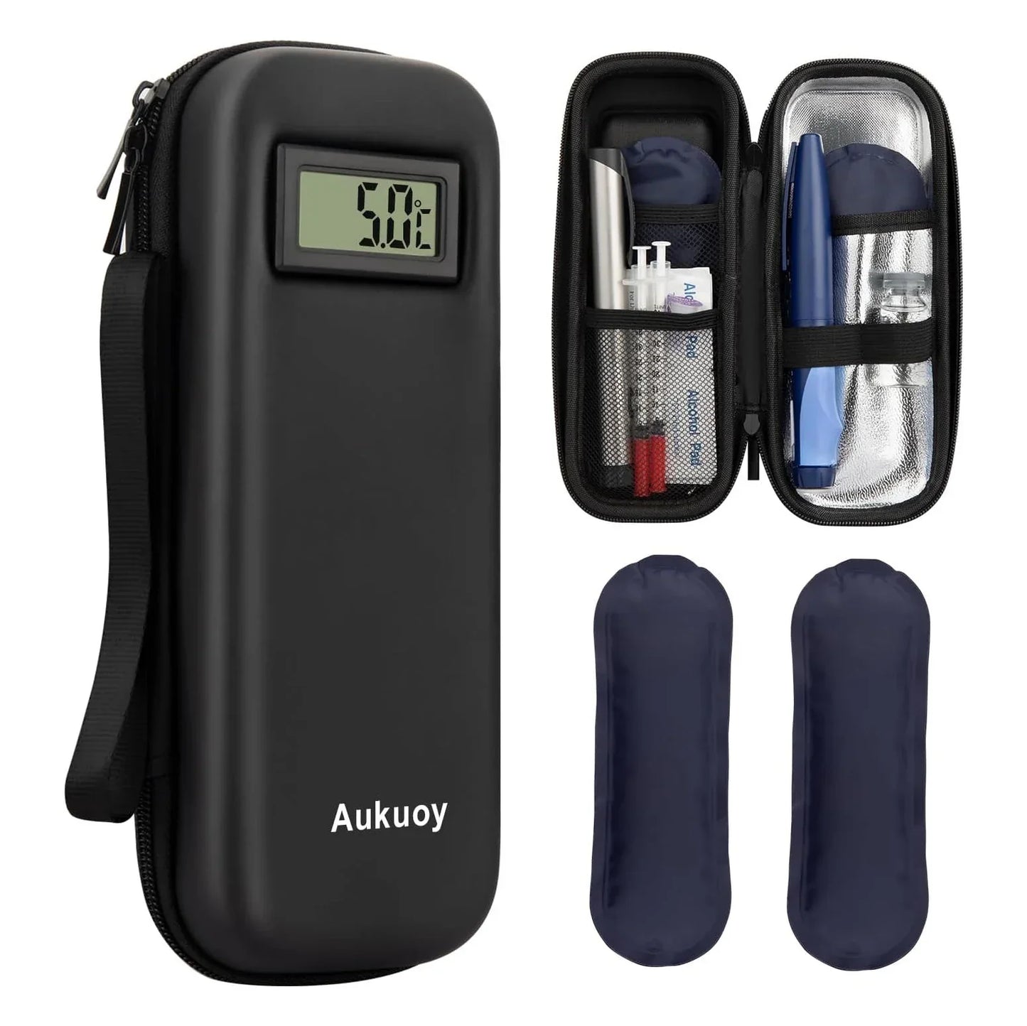 Insulated Medical Travel Kit With Cold Packs - HappyKidMart