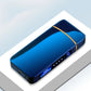 Rechargeable Double Flame Lighter Blue Metal Design