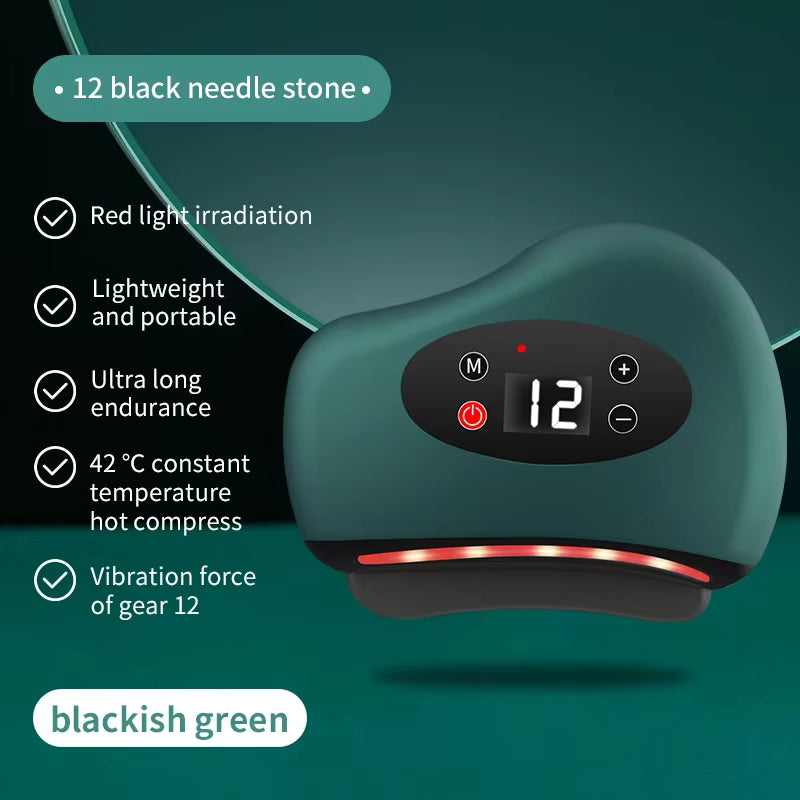 Electronic Face Massager With Heat And Vibration