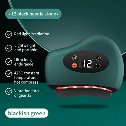 Electronic Face Massager With Heat And Vibration