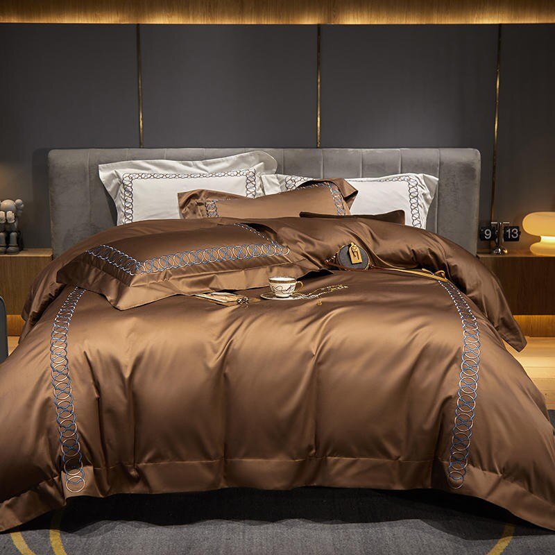Luxury Soft Embroidered Duvet Cover Set