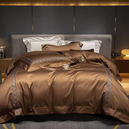 Luxury Soft Embroidered Duvet Cover Set