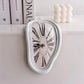 Unique Melted Wall Clock Roman Numerals Design