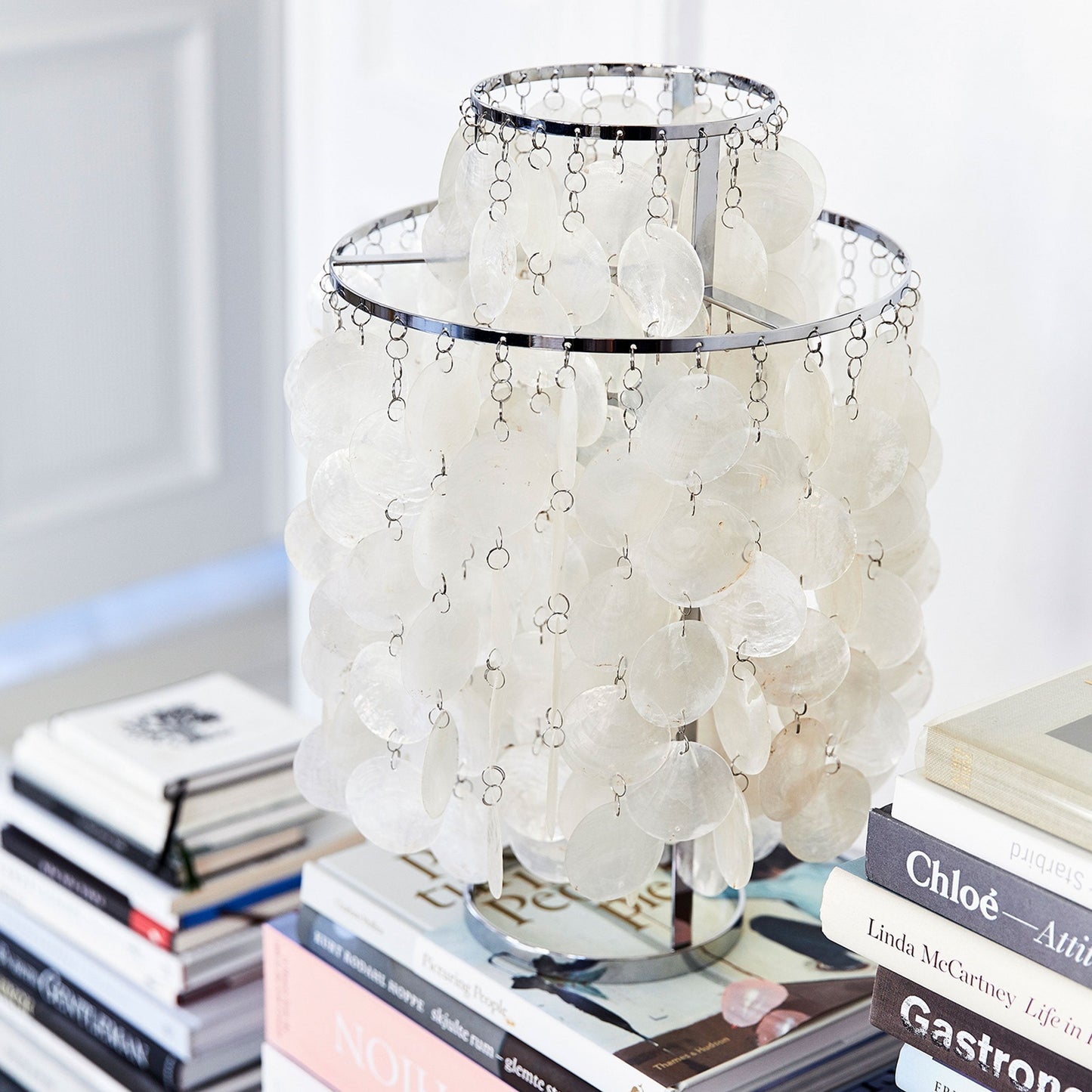 Coastal Mother of Pearl Drop Lamp