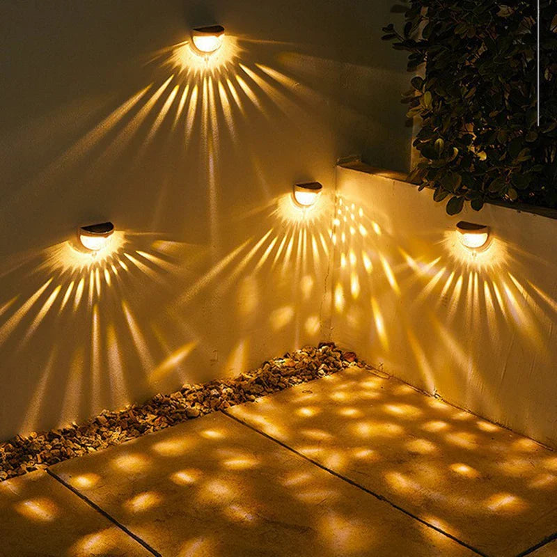 Bright Outdoor Solar Wall Lights | LED Garden Decor - HappyKidMart