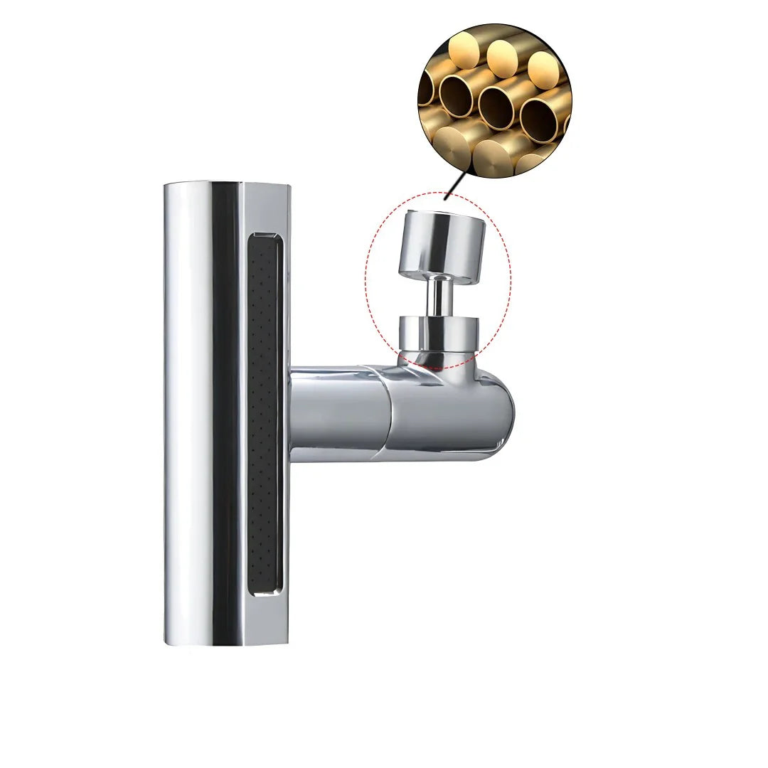 Stylish 4-Spray Chrome Kitchen Faucet