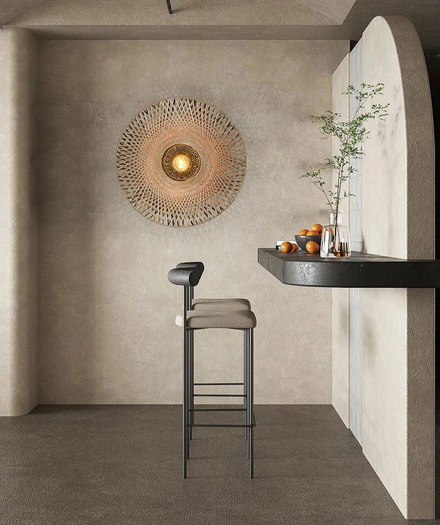 Natural Bamboo Pendant Light Fixture