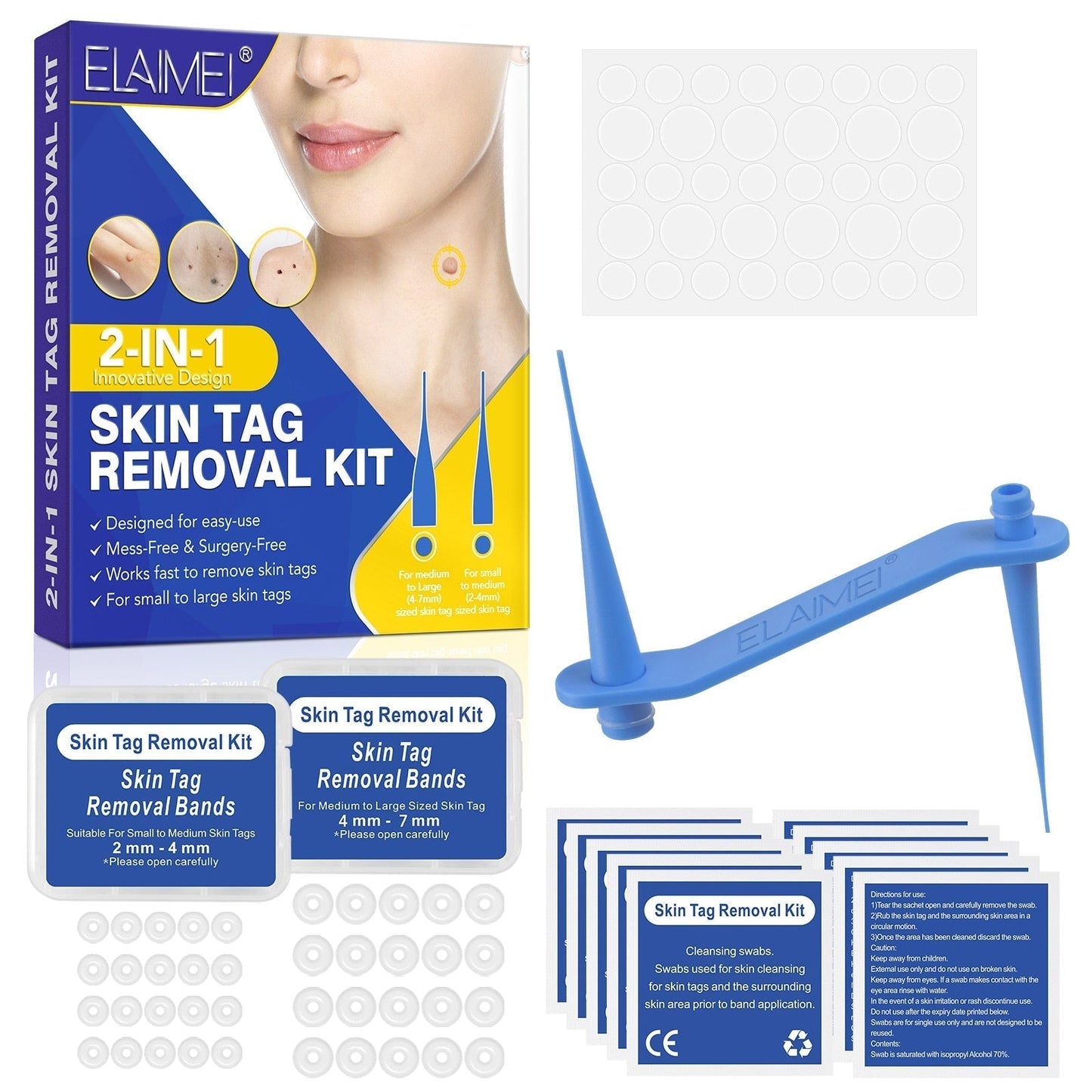 Easy Skin Tag Remover Kit | 2-in-1 Removal Tool - HappyKidMart