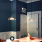 Stylish Glass Hanging Light | Gold and White Shade - HappyKidMart