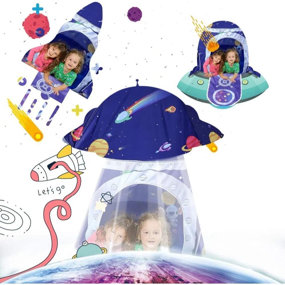 Rocket Spaceship Kids Play Tent