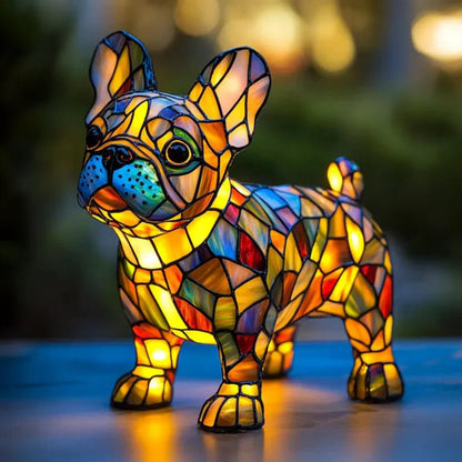 Colorful Glass Pet Lamp Tiffany Inspired Home Decor - HappyKidMart
