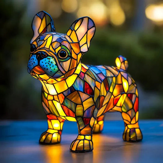 Colorful Glass Pet Lamp Tiffany Inspired Home Decor - HappyKidMart