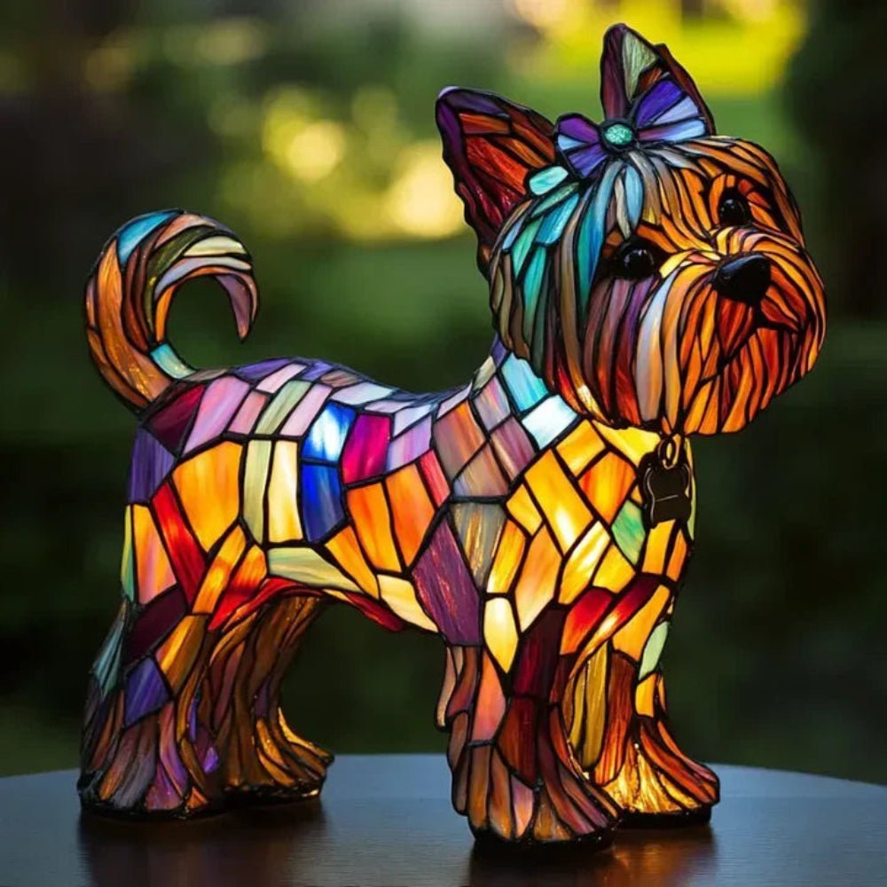 Colorful Glass Pet Lamp Tiffany Inspired Home Decor