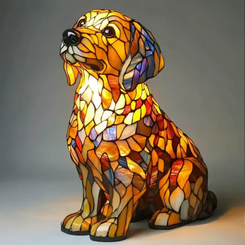 Colorful Glass Pet Lamp Tiffany Inspired Home Decor