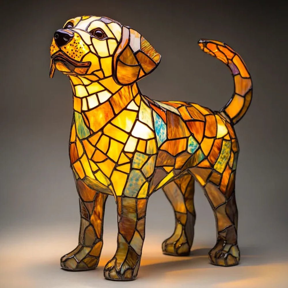 Colorful Glass Pet Lamp Tiffany Inspired Home Decor