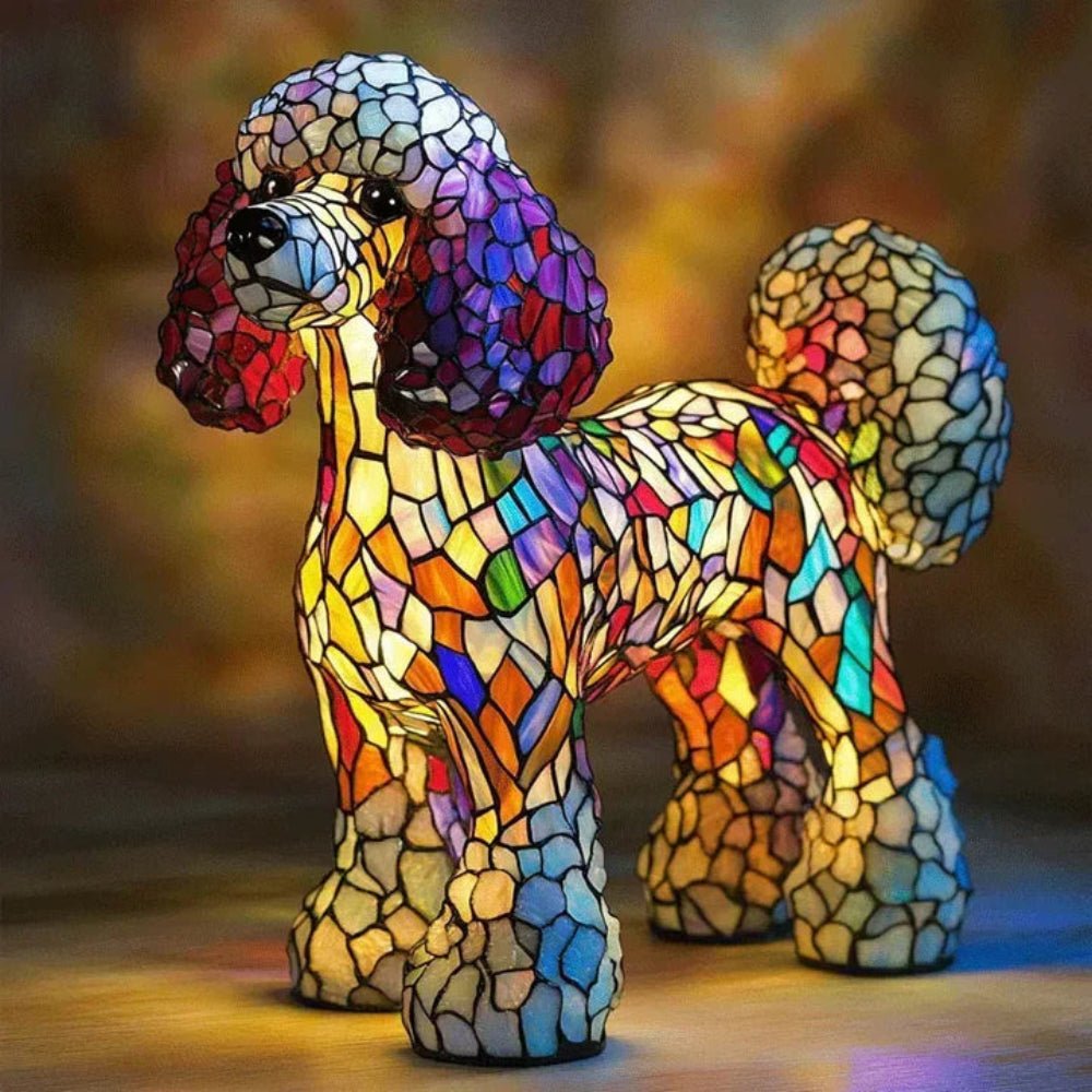 Colorful Glass Pet Lamp Tiffany Inspired Home Decor