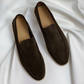Luxury Beige Slip On Loafers