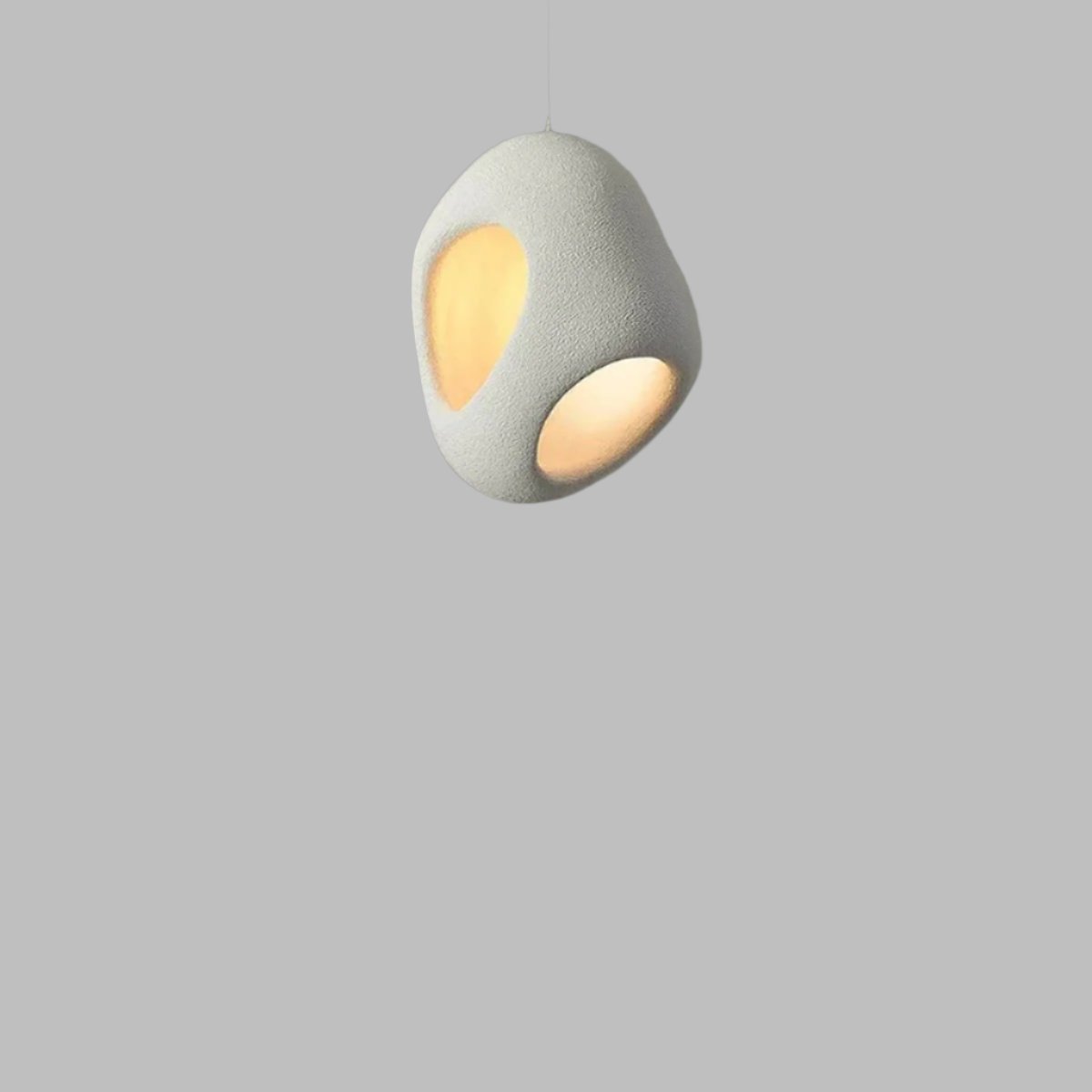Stylish Pendant Light | White Glass Drop Design