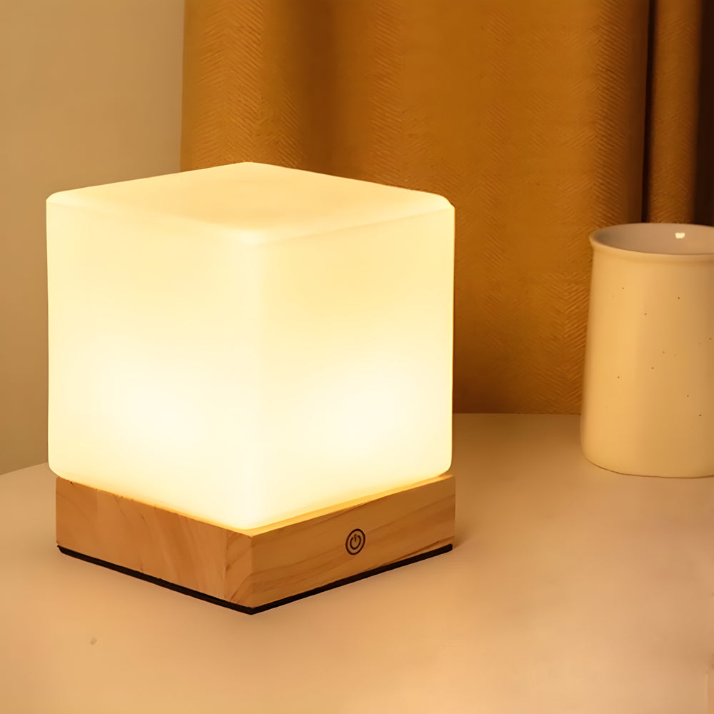 Simple Wooden LED Desk Lamp - HappyKidMart