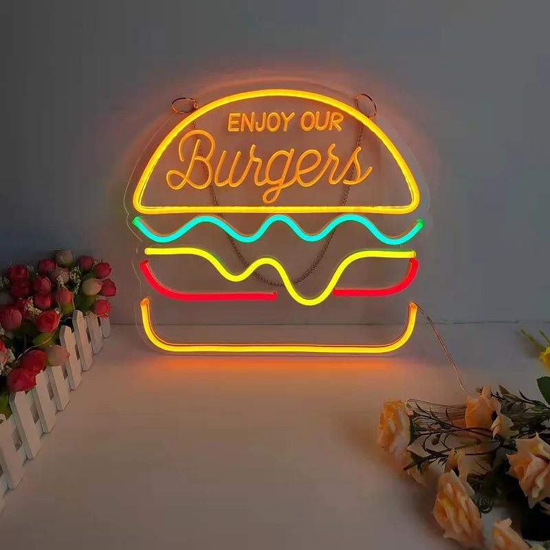 Colorful LED Neon Sign | USB Powered Wall Light