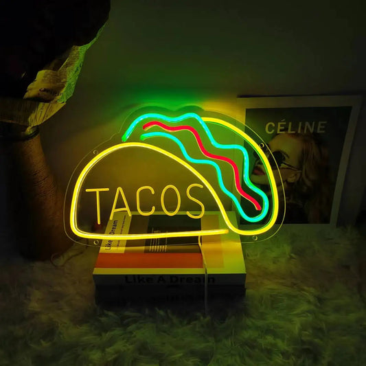 Colorful LED Neon Sign | USB Powered Wall Light - HappyKidMart