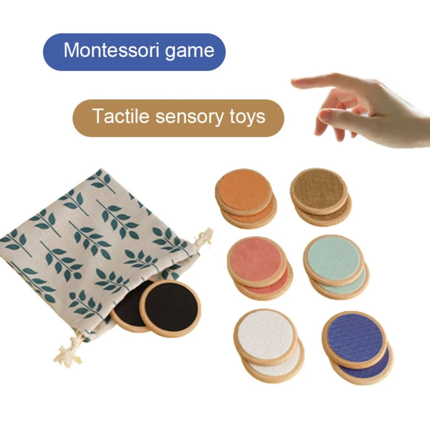 Montessori Tactile Board Sensory Baby's Toy