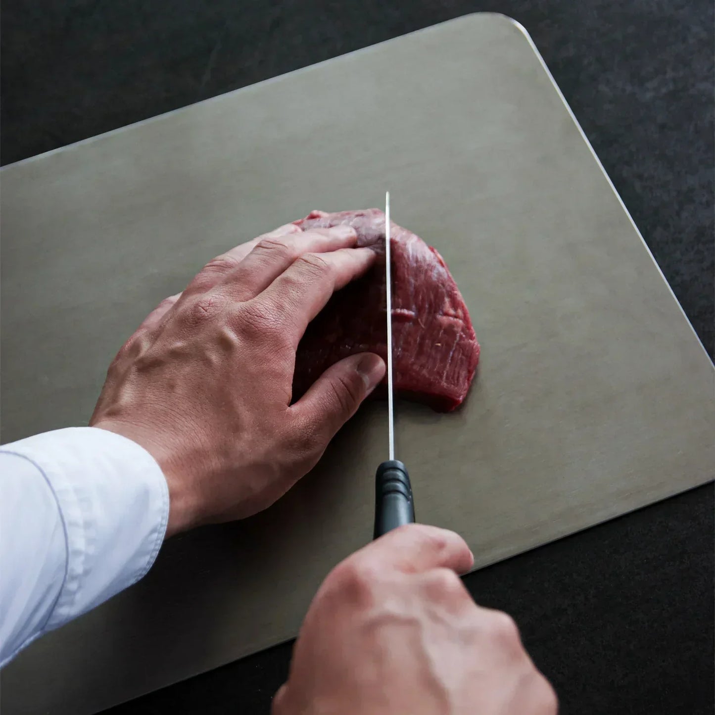 Durable Stainless Steel Cutting Board | Safe Kitchen Chopping Surface - HappyKidMart