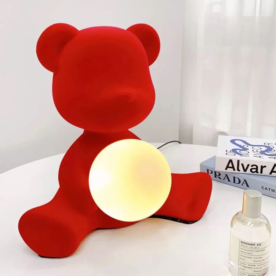 Plush Bear Desk Lamp | Warm Velvet LED Table Light