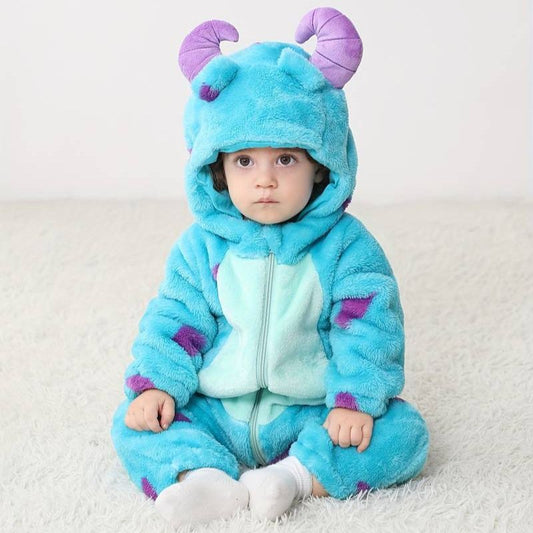 Cozy Kids Onesie Animal Print Super Soft Fleece - HappyKidMart