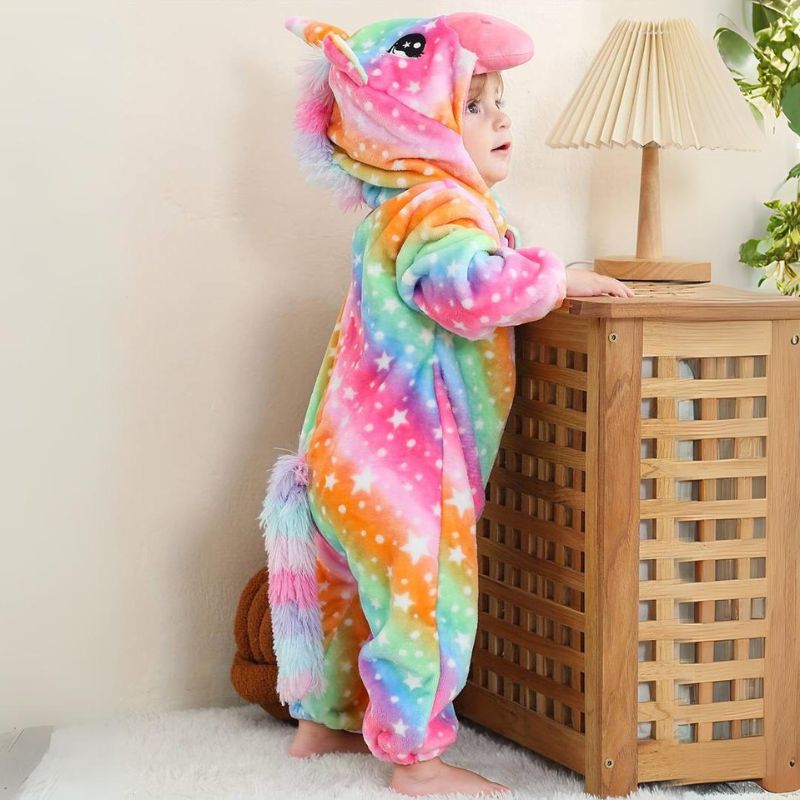 Cozy Kids Onesie Animal Print Super Soft Fleece