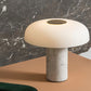 Sleek Black Glass Table Light