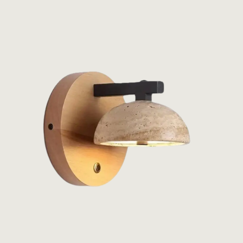 Industrial Chic Wall Light | Grey Metal Base - HappyKidMart