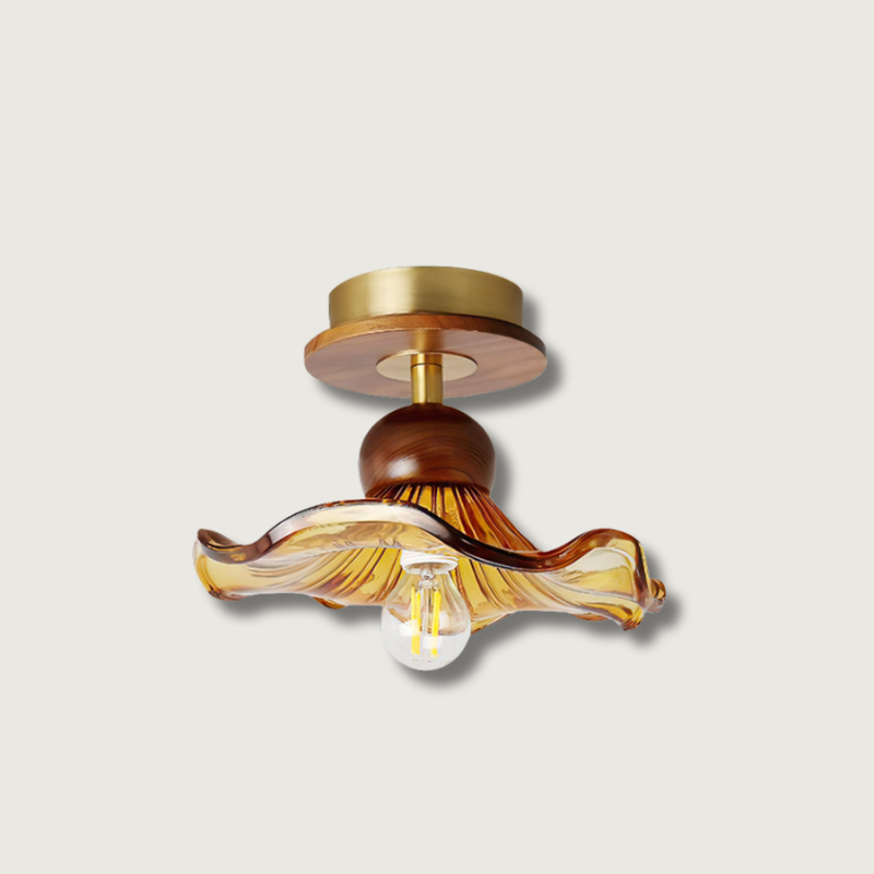 Handmade Glass Wave Pendant Lamp - HappyKidMart