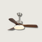 Stylish Wood Blade Ceiling Fan with LED Lighting - HappyKidMart