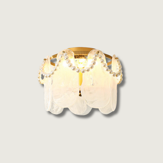 Luxurious Glass Pendant Light | Gold Finish - HappyKidMart