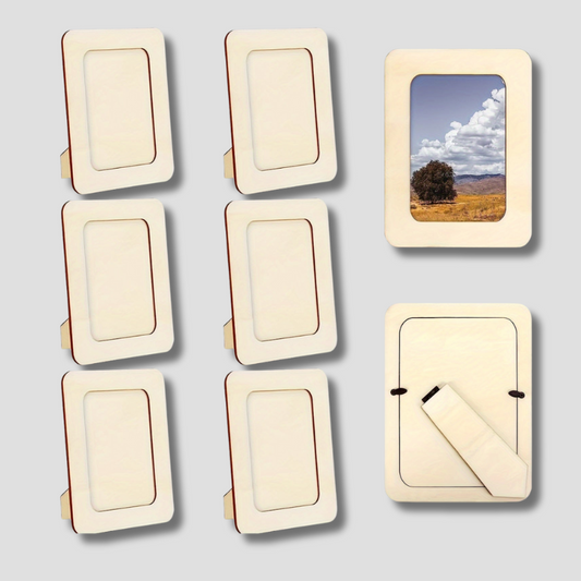 Rustic Wood Picture Frame Set - HappyKidMart