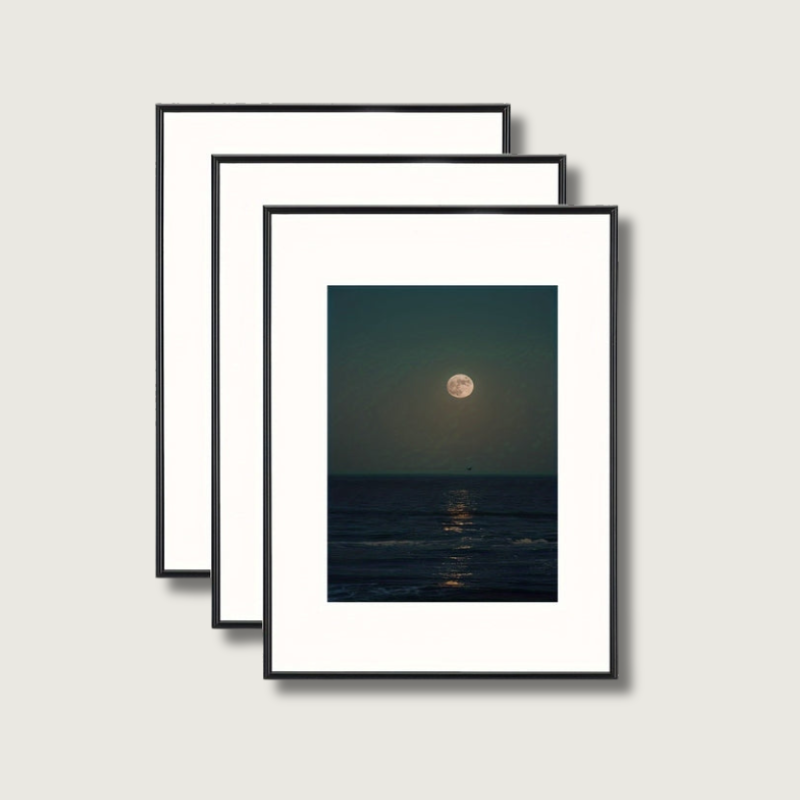 Stylish Picture Frame Set | Black Decorative Wall Collection - HappyKidMart