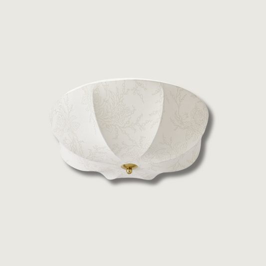 Beautiful Pendant Lamp | Floral Fabric Shade - HappyKidMart