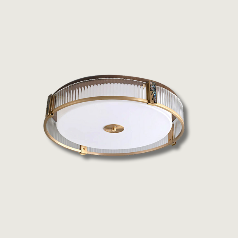 Luxury Brass Pendant Light With Clear Glass Shade - HappyKidMart